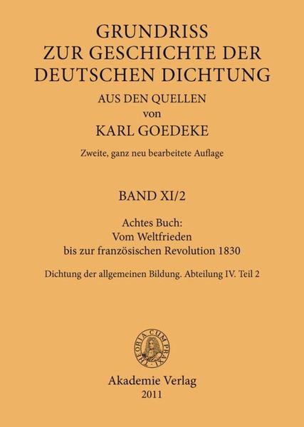 Produktbild: Achtes Buch: Vom Weltfrieden bis zur franz&ouml;sischen Revolution 1830