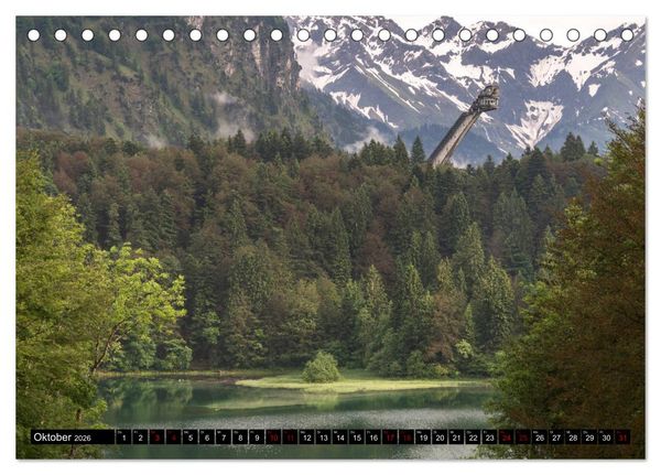 Produktbild: Oberstdorf und Umgebung (Tischkalender 2026 DIN A5 quer), CALVENDO Monatskalender