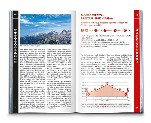 Produktbild: KOMPASS Wanderf&uuml;hrer Julische Alpen, 55 Touren
