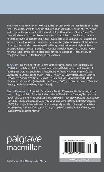 Produktbild: Global Justice and the Politics of Recognition
