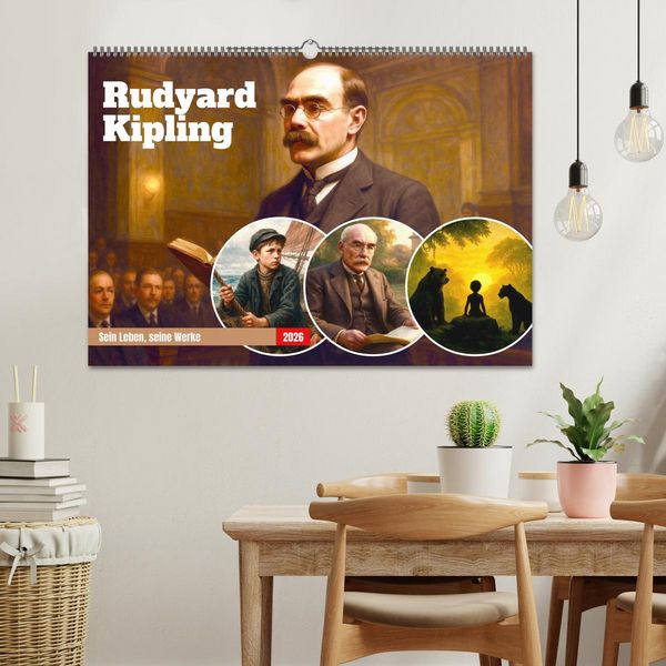 Produktbild: Rudyard Kipling (Wandkalender 2026 DIN A2 quer), CALVENDO Monatskalender
