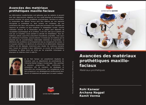 Produktbild: Avanc&eacute;es des mat&eacute;riaux proth&eacute;tiques maxillo-faciaux