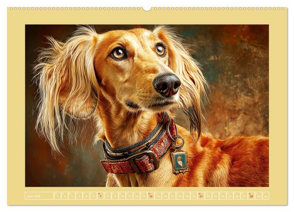 Produktbild: Windhunde. Seelenfl&uuml;sterer zwischen Anmut, Tempo und Stille (hochwertiger Premium Wandkalender 2026 DIN A2 quer), Kunstdruck in Hochglanz
