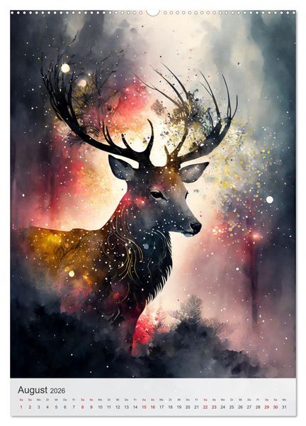 Produktbild: Mystische Begleiter (Wandkalender 2026 DIN A2 hoch), CALVENDO Monatskalender