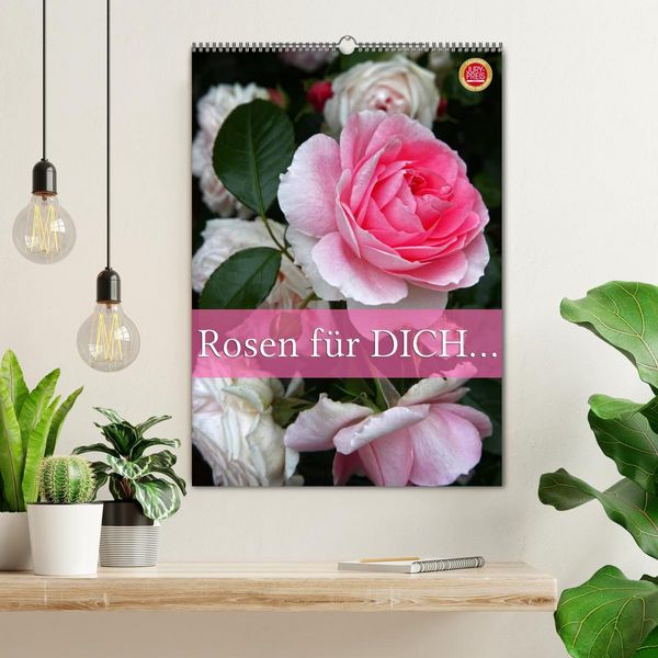 Produktbild: Rosen f&uuml;r DICH / Geburtstagskalender (Wandkalender 2026 DIN A2 hoch), CALVENDO Monatskalender