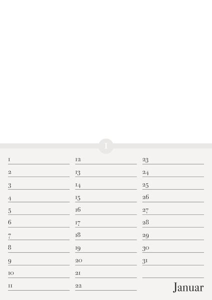 Produktbild: Geburtstagskalender zum Selbstgestalten - immerwährend - (21 x 29,7)