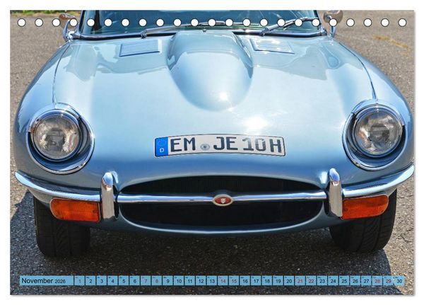 Produktbild: Jaguar E-Type - Die Raubkatze (Tischkalender 2026 DIN A5 quer), CALVENDO Monatskalender