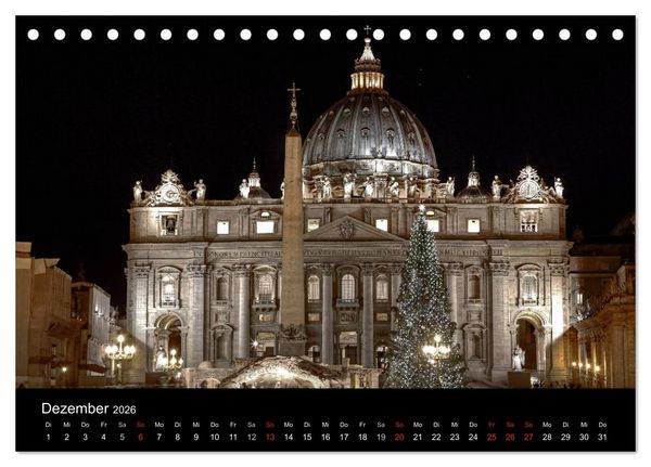 Produktbild: Rom (Tischkalender 2026 DIN A5 quer), CALVENDO Monatskalender