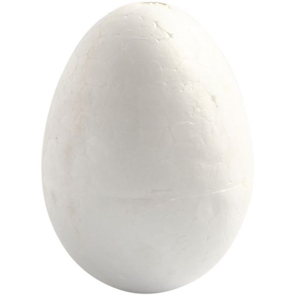 Produktbild: Creativ Company Styropor-Eier, H 4,8 cm, Wei&szlig;, 10 Stk