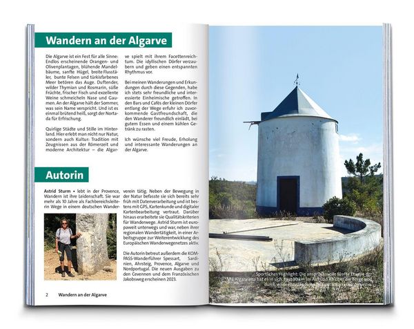 Produktbild: KOMPASS Wanderf&uuml;hrer Algarve mit Fernwanderweg Via Algarviana, 64 Touren / Etappen mit Extra-Tourenkarte