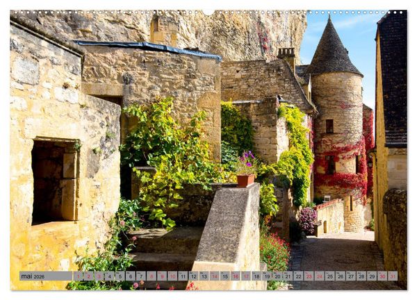 Produktbild: La beaut&eacute; de la Dordogne &ndash; Ancienne et mystique (Calendrier mural 2026 DIN A2 vertical) calendrier de bureau