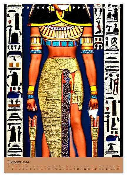Produktbild: Altes &Auml;gypten - Computertr&auml;ume aus der KI (Wandkalender 2026 DIN A4 hoch), CALVENDO Monatskalender