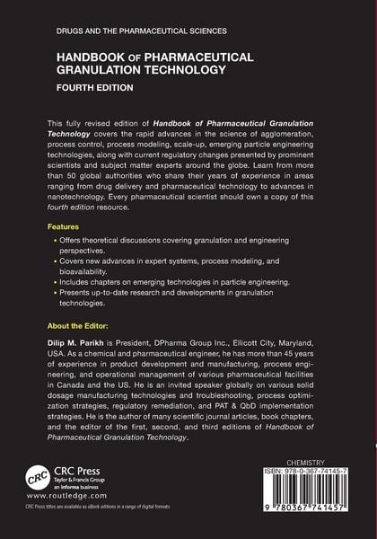 Produktbild: Handbook of Pharmaceutical Granulation Technology