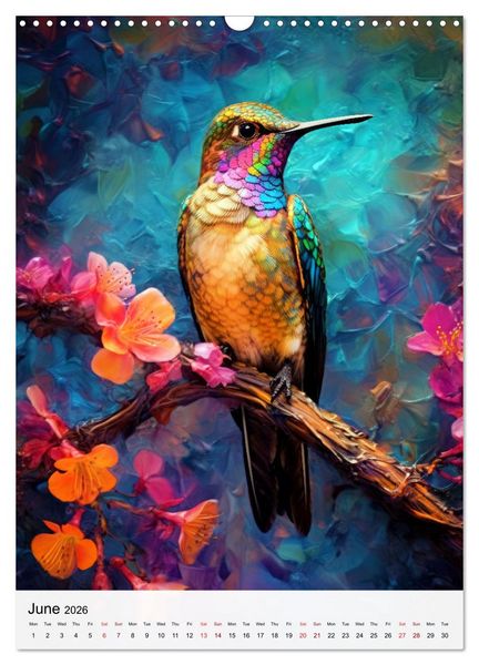 Produktbild: Birds in Living Color (Wall Calendar 2026 DIN A3 portrait), CALVENDO 12 Month Wall Calendar