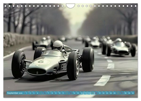 Produktbild: Formel 1 in den sechziger Jahren (Wandkalender 2026 DIN A4 quer), CALVENDO Monatskalender