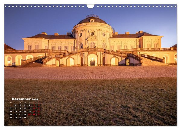 Produktbild: Schloss Solitude bei Tag und bei Nacht (Wandkalender 2026 DIN A3 quer), CALVENDO Monatskalender