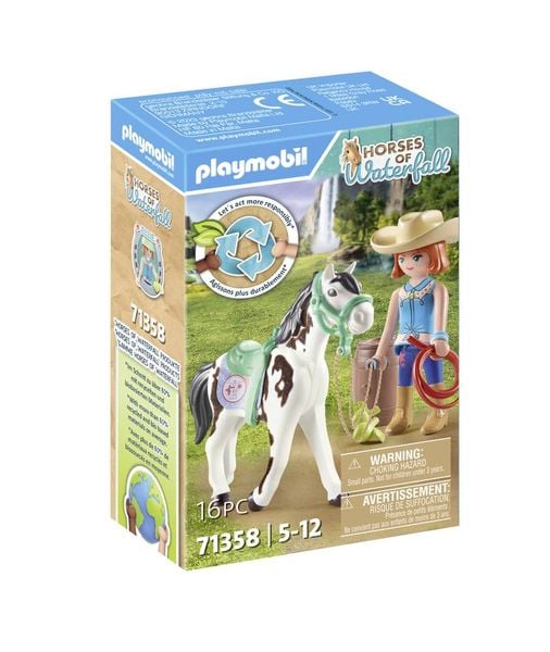 PLAYMOBIL 71358 - Horses of Waterfall - Ellie & Sawdust mit Westernübung