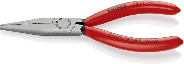 Produktbild: Knipex 30 11 140 Elektronik- u. Feinmechanik Flachzange Gerade Chrom-Vanadium Elektrostahl 140 mm