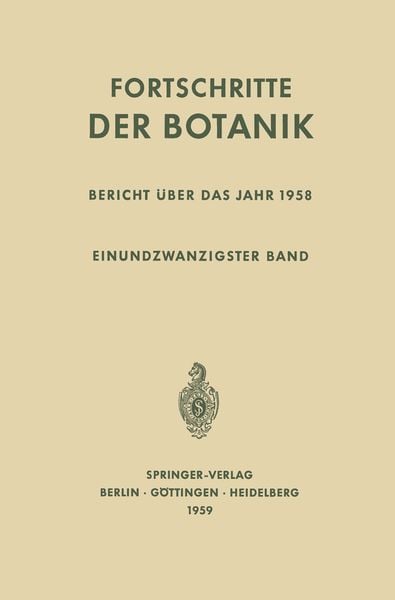 Bericht Über das Jahr 1958, Taschenbuch von Ulrich Lüttge , Wolfram Beyschlag , Burkhard Büdel , Dennis Francis , John Cushman, Springer Berlin,