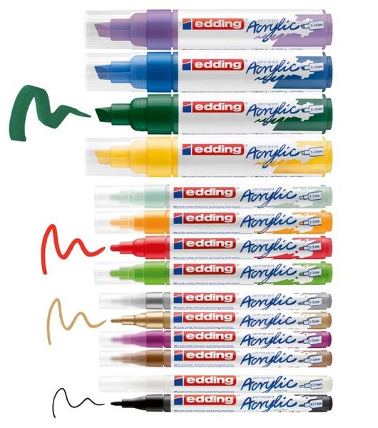 Produktbild: edding Acrylmarker Kreativ Basic 14er Set