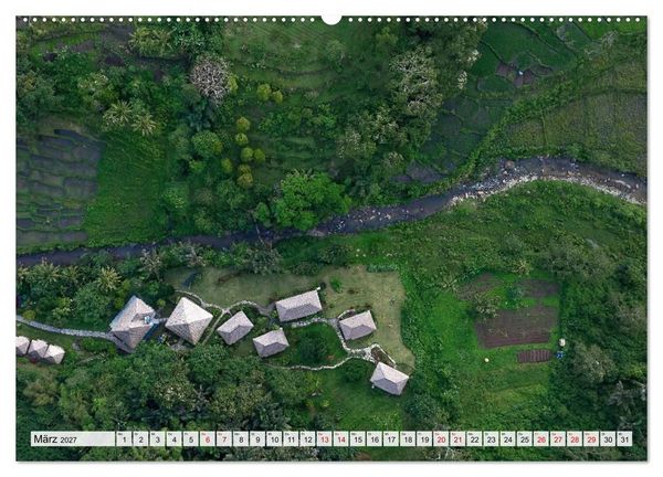 Produktbild: Indonesien von oben - spektakul&auml;re Landschaften aus der Vogelperspektive (hochwertiger Premium Wandkalender 2027 DIN A2 quer), Kunstdruck in Hochglanz