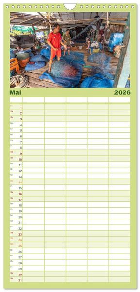Produktbild: Familienplaner 2026 - Thailand - Koh Kood mit 5 Spalten (Wandkalender, 21 x 45 cm) CALVENDO
