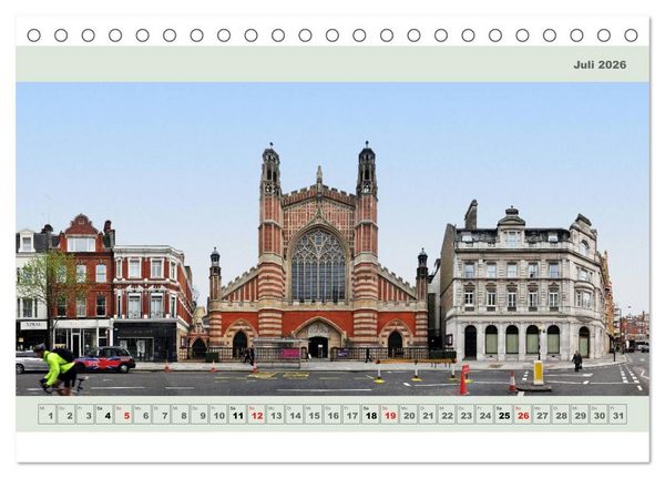 Produktbild: London Fassade 2026 (Tischkalender 2026 DIN A5 quer), CALVENDO Monatskalender