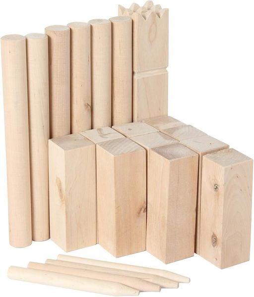 Produktbild: Wikingerspiel Kubb, kleine Gr&ouml;&szlig;e, im Baumwollbeutel