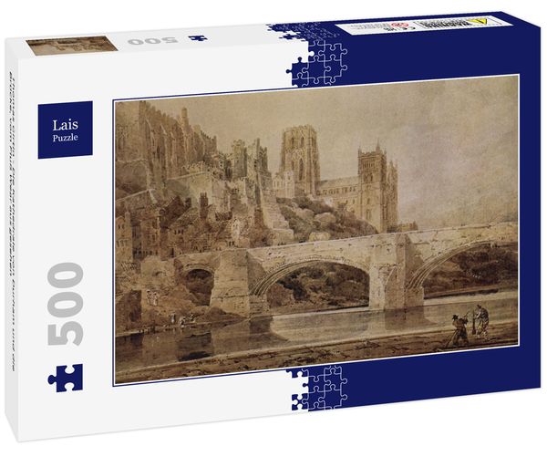 Lais Puzzle Thomas Girtin - Die Kathedrale von Durham und die Brücke, vom Fluß Wear aus gesehen 500 Teile