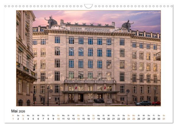 Produktbild: Otto Wagners Wien (Wandkalender 2026 DIN A3 quer), CALVENDO Monatskalender