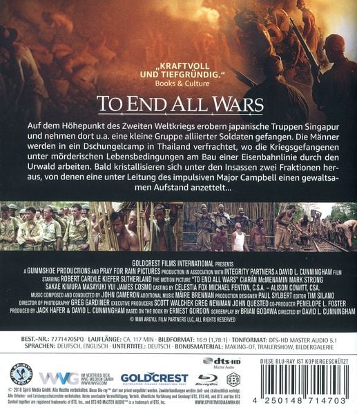 Produktbild: To End All Wars - Gefangen in der H&ouml;lle
