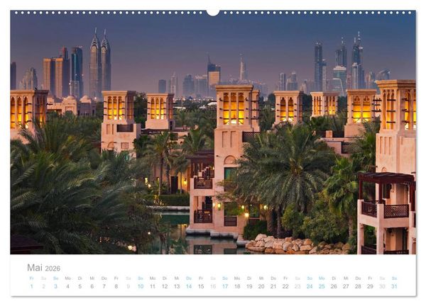 Produktbild: Dubai Architektur 2026 (hochwertiger Premium Wandkalender 2026 DIN A2 quer), Kunstdruck in Hochglanz