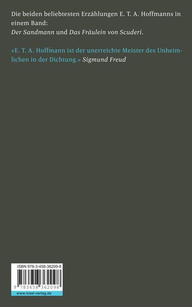Produktbild: Der Sandmann / Das Fr&auml;ulein von Scuderi