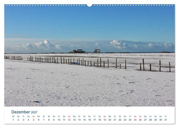 Produktbild: Nordseek&uuml;ste Am Strand von Sankt Peter-Ording (hochwertiger Premium Wandkalender 2027 DIN A2 quer), Kunstdruck in Hochglanz