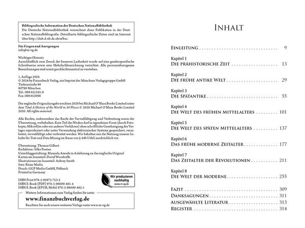 Produktbild: Die k&uuml;rzeste Weltgeschichte in 50 Orten