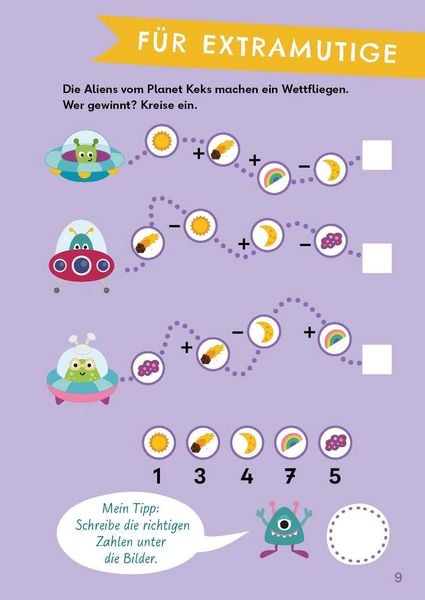 Produktbild: Rechenr&auml;tsel f&uuml;r mutige Kinder - Abenteuer Weltraum