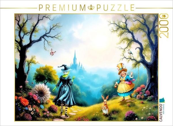 CALVENDO Puzzle Begegnung im Wunderland | 2000 Teile Lege-Größe 90x67cm Foto-Puzzle für glückliche Stunden