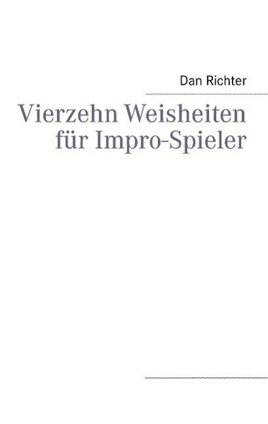 Produktbild: Vierzehn Weisheiten f&uuml;r Impro-Spieler