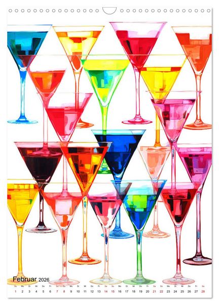Produktbild: Abstrakte Cocktail-Palette! (Wandkalender 2026 DIN A3 hoch), CALVENDO Monatskalender