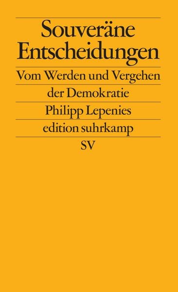 Produktbild: Souver&auml;ne Entscheidungen