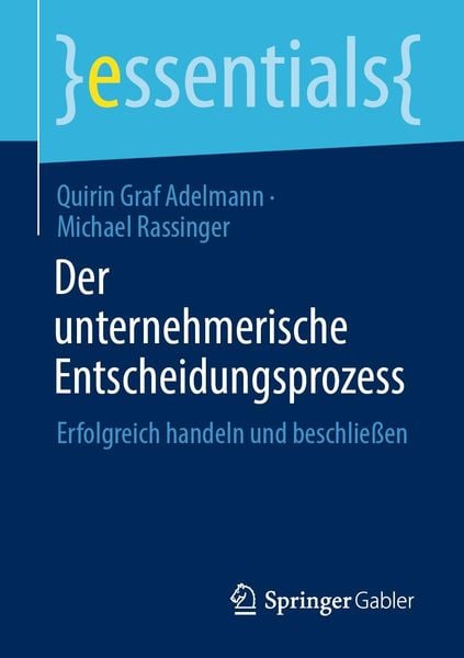 Produktbild: Der unternehmerische Entscheidungsprozess