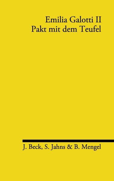 Emilia Galotti II, Taschenbuch von Julian Beck , Sven Jahns , Bastian Mengel, BoD – Books on Demand, 9783842362901