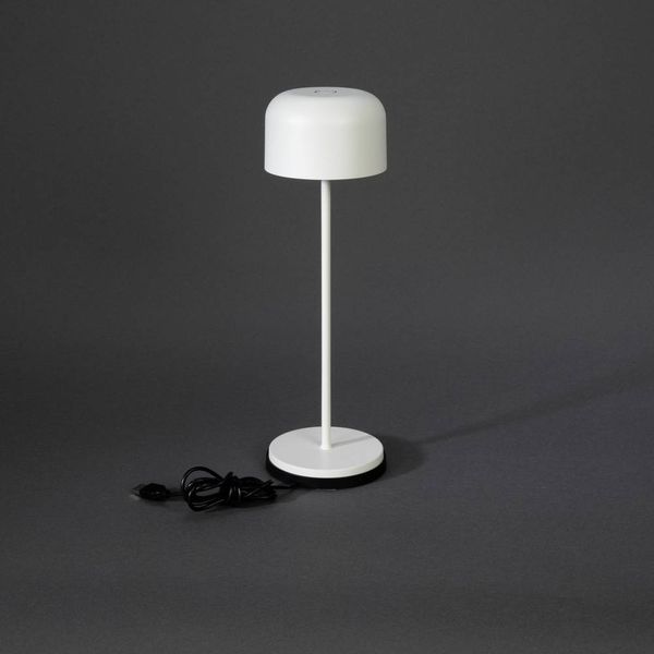 Produktbild: Konstsmide 7834-250 Lille LED-Akku-Tischlampe 3.5W Warmwei&szlig; Wei&szlig;