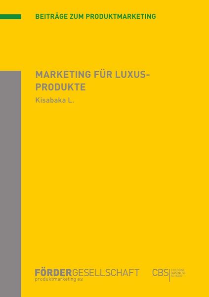 Produktbild: Marketing f&uuml;r Luxusprodukte