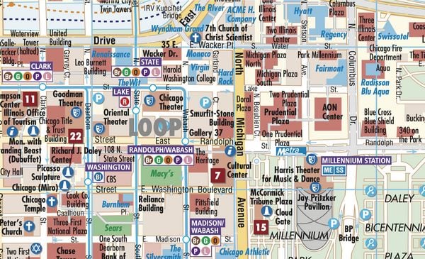 Produktbild: Chicago, Borch Map