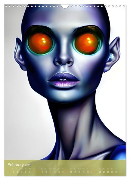 Produktbild: Fantasy Worlds - Digital Artwork (Wall Calendar 2026 DIN A3 portrait), CALVENDO 12 Month Wall Calendar