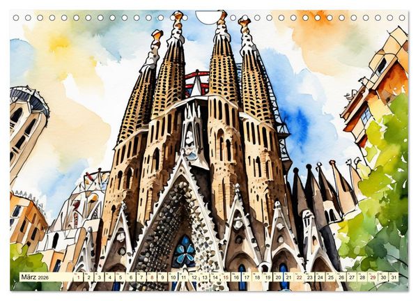Produktbild: Faszination Spanien (Wandkalender 2026 DIN A4 quer), CALVENDO Monatskalender