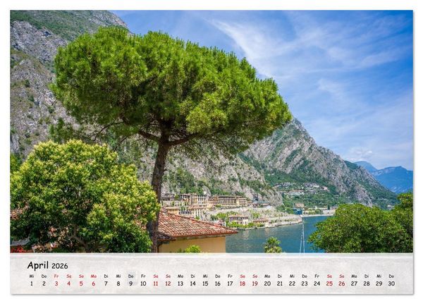 Produktbild: Limone sul Garda - Traumhaftes St&auml;dtchen am Gardasee (Tischkalender 2026 DIN A5 quer), CALVENDO Monatskalender
