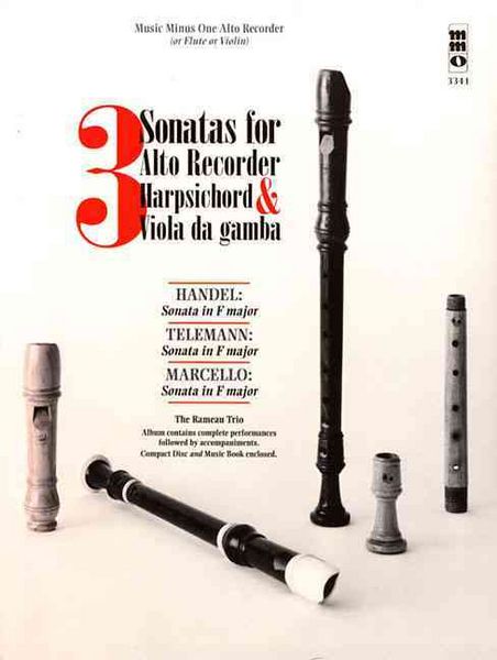 Produktbild: 3 Sonatas Handel-Recorder W/cd