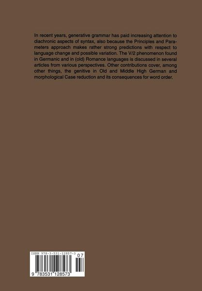 Produktbild: Language Change and Generative Grammar